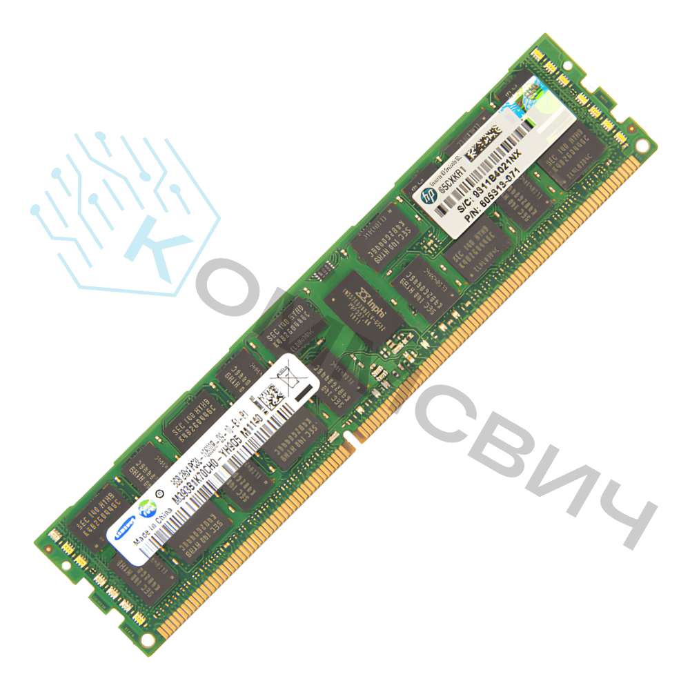 Память 604506-B21 HP 8GB (1x8GB) Dual Rank x4 PC3L-10600 Reg